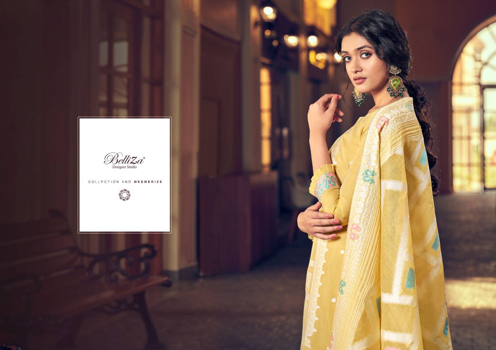ODHNI BY Belliza 770-001 TO 770-006 SERIES Pakistani Stylish Embroidered Pure Cotton Dresses At Wholesale Price